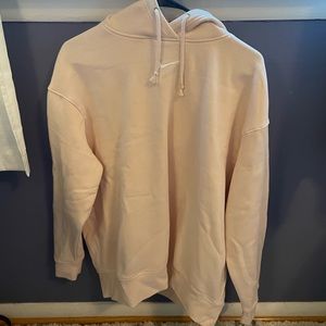 NIKE womens hoodie pink size medium